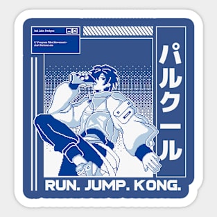 Run Jump Kong Parkour Sticker